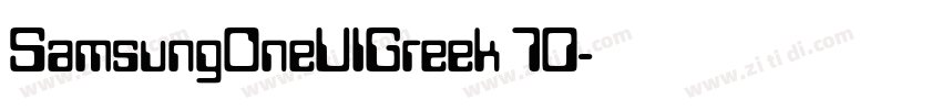 SamsungOneUIGreek 70字体转换